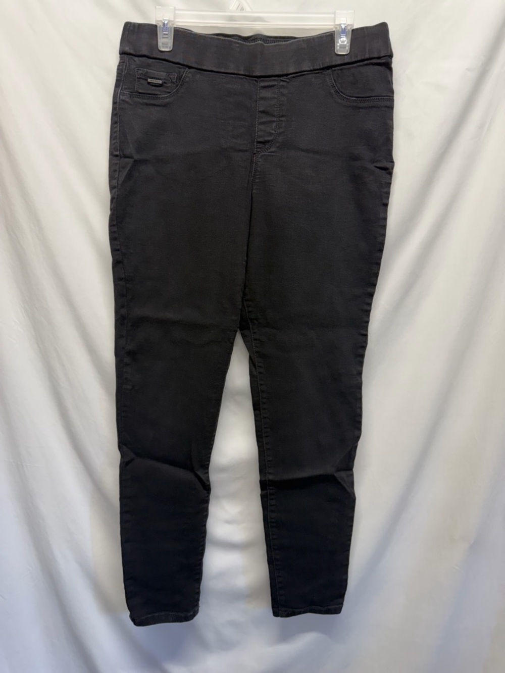 Nine West Heidi Black Pull-On Skinny Jeans 12